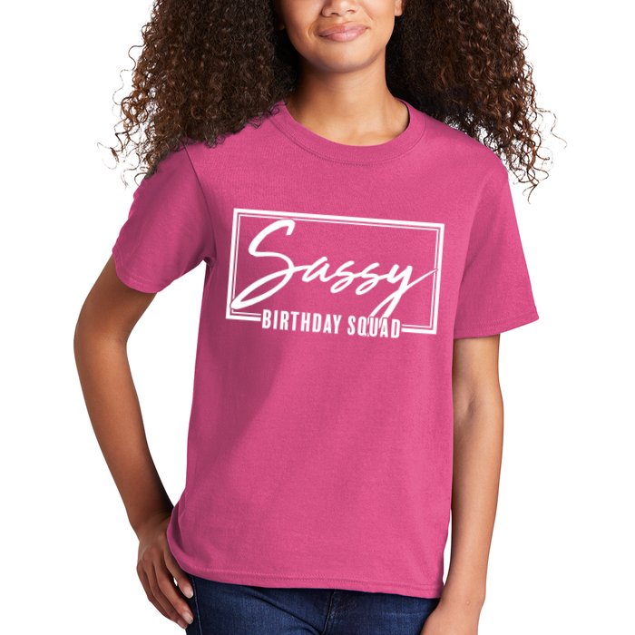 Funny Sassy Birthday Squad Matching Group Shirts Kids T-Shirt