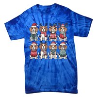 Funny Santa Beagle Christmas Beagle Dog Lover Xmas Dog Mom Great Gift Tie-Dye T-Shirt