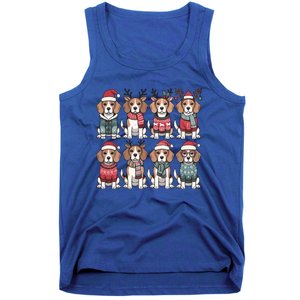 Funny Santa Beagle Christmas Beagle Dog Lover Xmas Dog Mom Great Gift Tank Top