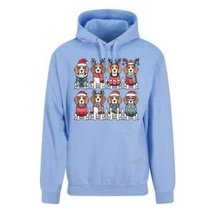 Funny Santa Beagle Christmas Beagle Dog Lover Xmas Dog Mom Great Gift Unisex Surf Hoodie