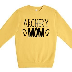 Funny Sarcastic Bow Hunter Archer Gift Archery Mom Gift Premium Crewneck Sweatshirt