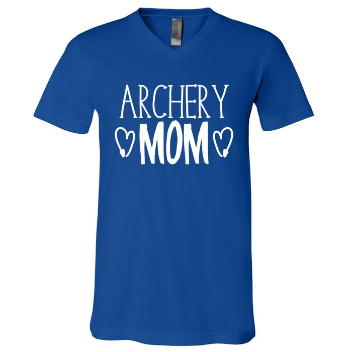 Funny Sarcastic Bow Hunter Archer Gift Archery Mom Gift V-Neck T-Shirt