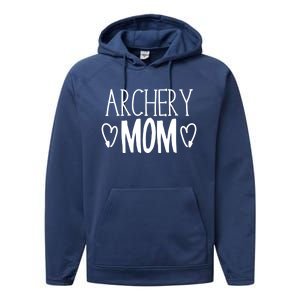 Funny Sarcastic Bow Hunter Archer Gift Archery Mom Gift Performance Fleece Hoodie