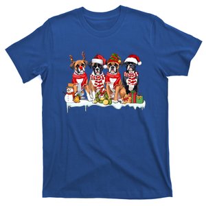 Funny Santa Boxer Dog Christmas Boxer Dog Lover Boxer Mom Gift T-Shirt