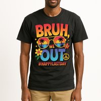 Funny Summer Break Bruh We Out Last Day Of School Teacher Tall T-Shirt