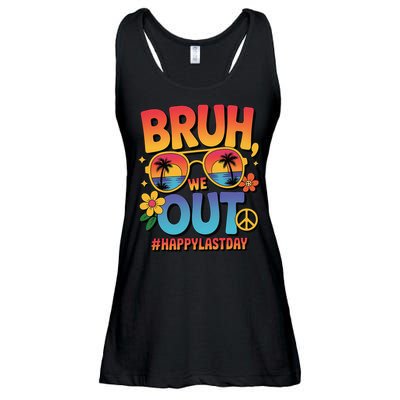 Funny Summer Break Bruh We Out Last Day Of School Teacher Ladies Essential Flowy Tank