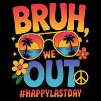 Funny Summer Break Bruh We Out Last Day Of School Teacher Wool Snapback Cap