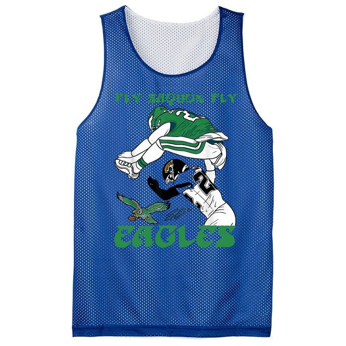 Fly Saquon Barkley The Reverse Hurdle 2024 Mesh Reversible Basketball Jersey Tank