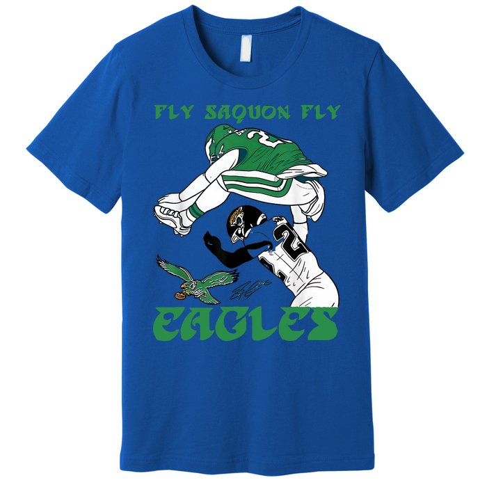 Fly Saquon Barkley The Reverse Hurdle 2024 Premium T-Shirt