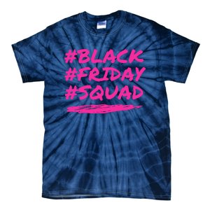 Friday Squad Black Retro Groovy Hippie Shopping Team Tie-Dye T-Shirt