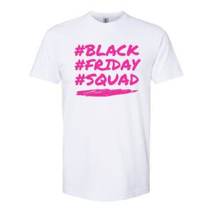 Friday Squad Black Retro Groovy Hippie Shopping Team Softstyle CVC T-Shirt