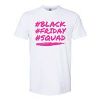 Friday Squad Black Retro Groovy Hippie Shopping Team Softstyle CVC T-Shirt