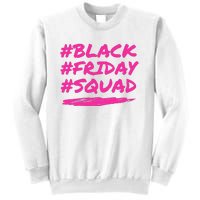 Friday Squad Black Retro Groovy Hippie Shopping Team Sweatshirt