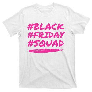 Friday Squad Black Retro Groovy Hippie Shopping Team T-Shirt