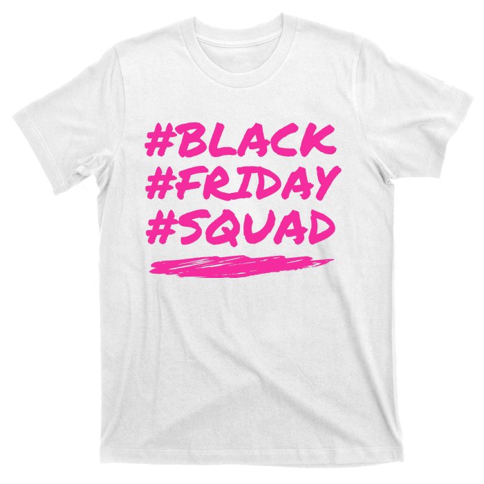 Friday Squad Black Retro Groovy Hippie Shopping Team T-Shirt