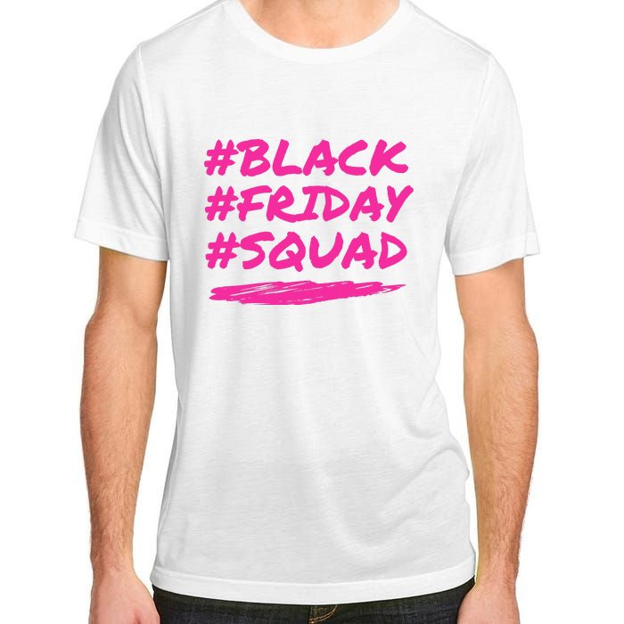 Friday Squad Black Retro Groovy Hippie Shopping Team Adult ChromaSoft Performance T-Shirt