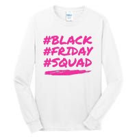 Friday Squad Black Retro Groovy Hippie Shopping Team Tall Long Sleeve T-Shirt