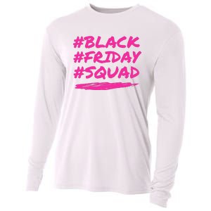 Friday Squad Black Retro Groovy Hippie Shopping Team Cooling Performance Long Sleeve Crew