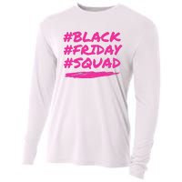 Friday Squad Black Retro Groovy Hippie Shopping Team Cooling Performance Long Sleeve Crew