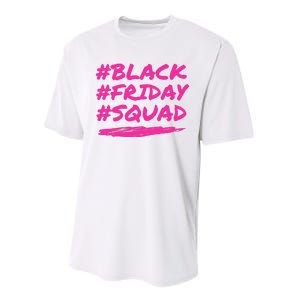 Friday Squad Black Retro Groovy Hippie Shopping Team Performance Sprint T-Shirt