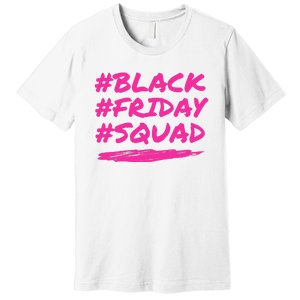 Friday Squad Black Retro Groovy Hippie Shopping Team Premium T-Shirt