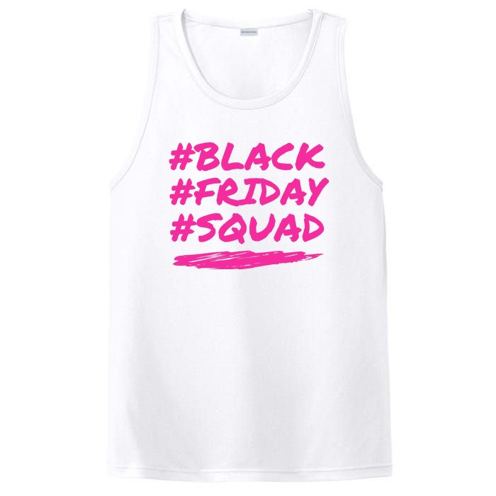 Friday Squad Black Retro Groovy Hippie Shopping Team PosiCharge Competitor Tank