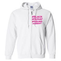 Friday Squad Black Retro Groovy Hippie Shopping Team Full Zip Hoodie