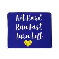 Funny Softball Baseball Hit Hard Run Fast Turn Left Cute Gift Mousepad