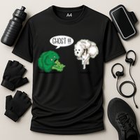 Funny Scared Broccoli By Ghost Cauliflower Funny Vegetarian Gift Cooling Performance Crew T-Shirt
