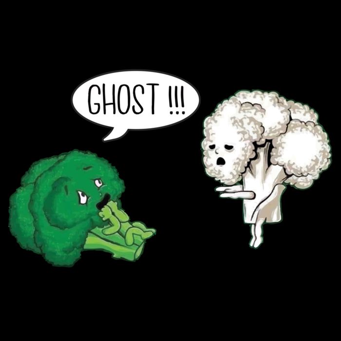 Funny Scared Broccoli By Ghost Cauliflower Funny Vegetarian Gift Cooling Performance Crew T-Shirt