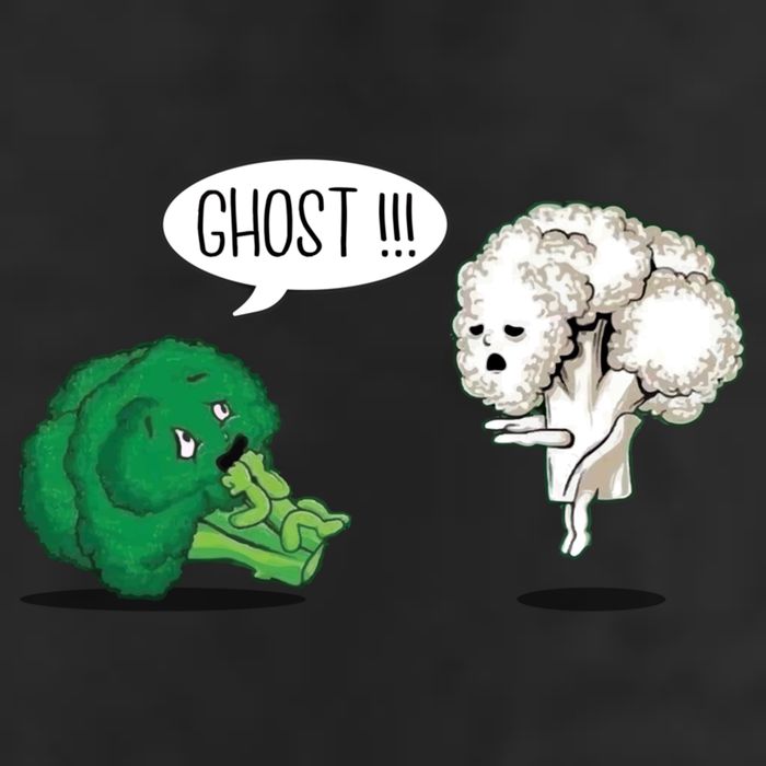 Funny Scared Broccoli By Ghost Cauliflower Funny Vegetarian Gift Adult Drive Performance Visor