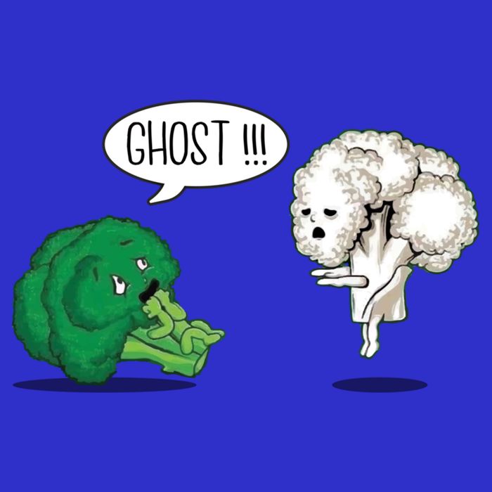 Funny Scared Broccoli By Ghost Cauliflower Funny Vegetarian Gift Bag