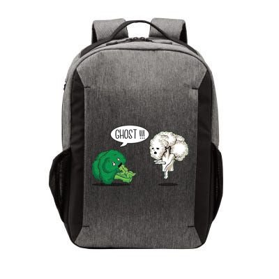 Funny Scared Broccoli By Ghost Cauliflower Funny Vegetarian Gift Vector Backpack