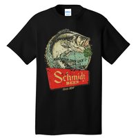 Fishing Schmidt Beer Make Your Own Luck 1894 Vintage Tall T-Shirt