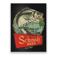 Fishing Schmidt Beer Make Your Own Luck 1894 Vintage Poster