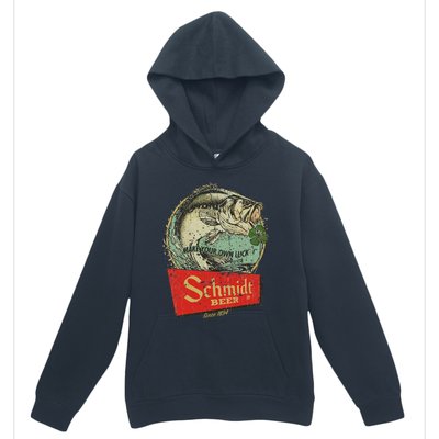 Fishing Schmidt Beer Make Your Own Luck 1894 Vintage Urban Pullover Hoodie