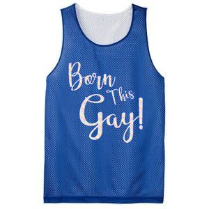 Fun Saying Born This Gay Lgbtqia2s Awareness And Support Gift Mesh Reversible Basketball Jersey Tank