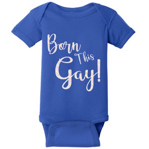 Fun Saying Born This Gay Lgbtqia2s Awareness And Support Gift Baby Bodysuit