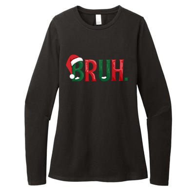 Funny Saying Bruh Meme Matching Teens Christmas Womens CVC Long Sleeve Shirt