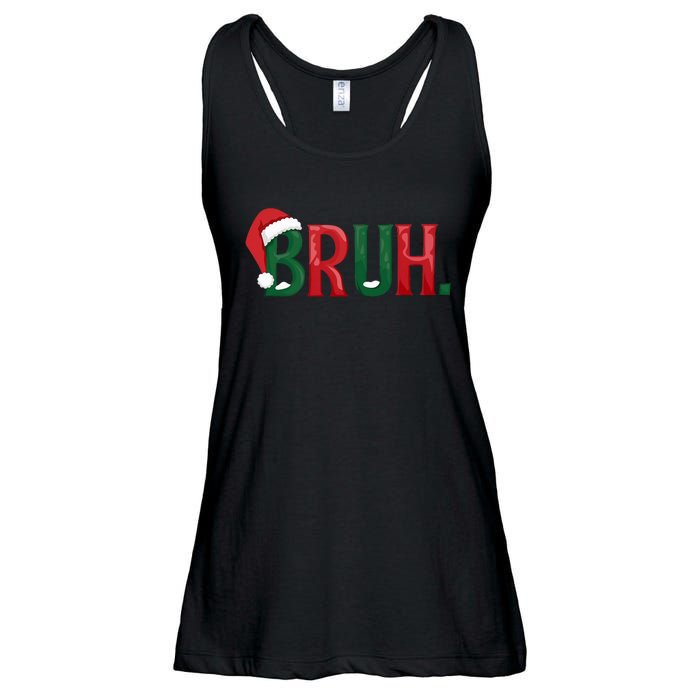 Funny Saying Bruh Meme Matching Teens Christmas Ladies Essential Flowy Tank