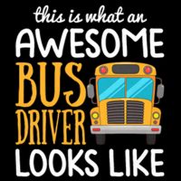 Funny School Bus Driver Gift | Awesome Bus Driver Drawstring Bag