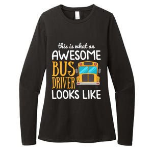 Funny School Bus Driver Gift | Awesome Bus Driver Womens CVC Long Sleeve Shirt