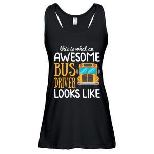 Funny School Bus Driver Gift | Awesome Bus Driver Ladies Essential Flowy Tank