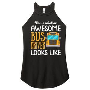 Funny School Bus Driver Gift | Awesome Bus Driver Women's Perfect Tri Rocker Tank