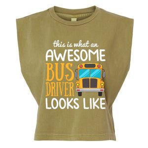 Funny School Bus Driver Gift | Awesome Bus Driver Garment-Dyed Women's Muscle Tee