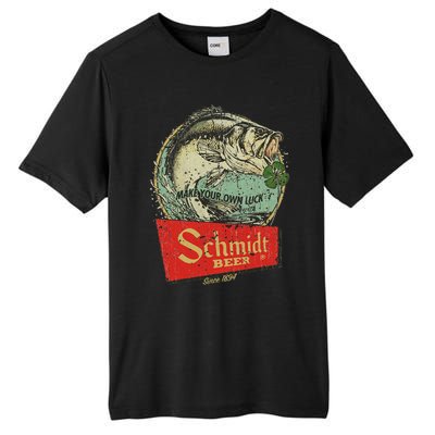 Fishing Schmidt Beer Make Your Own Luck 1894 Vintage Tall Fusion ChromaSoft Performance T-Shirt