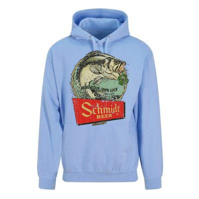 Fishing Schmidt Beer Make Your Own Luck 1894 Vintage Unisex Surf Hoodie