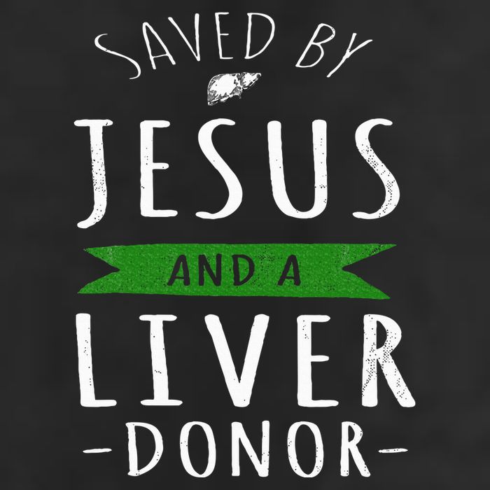 Funny Saved By Jesus And A Liver Donor Liver Transplant Golf Towel