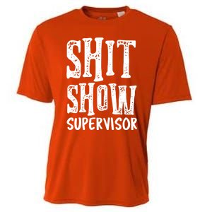 Funny Supervisor Boss Ager Mom Dad Teacher Nurse Gift Cooling Performance Crew T-Shirt