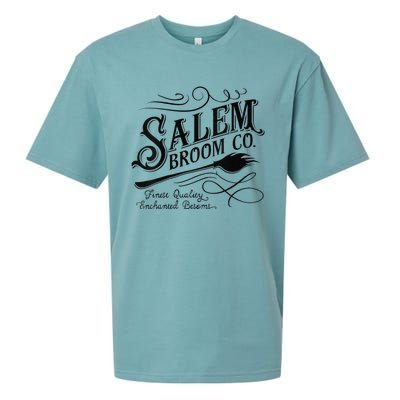 Funny Salem Broom Company Est 1692 Halloween Sueded Cloud Jersey T-Shirt